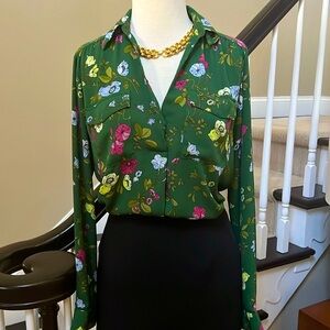 Ann Taylor floral blouse